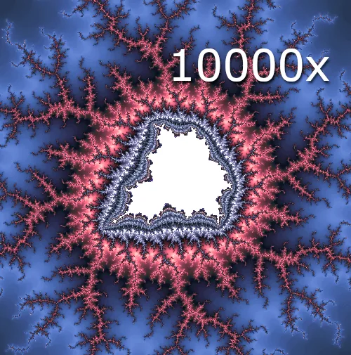 Mandelbrot Set 10,000x zoom