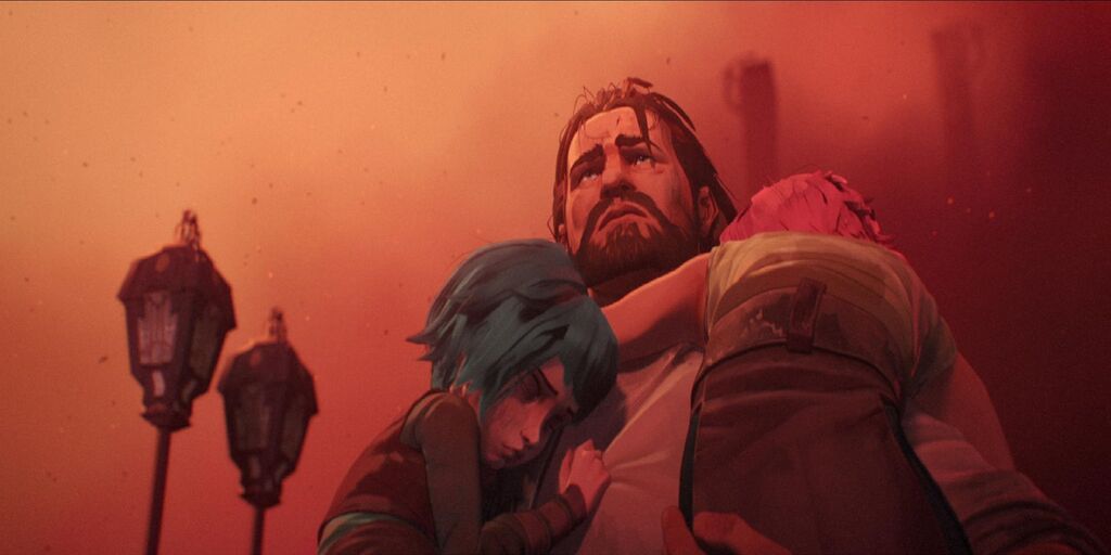 The imposing Vander rescues the two young protagonists