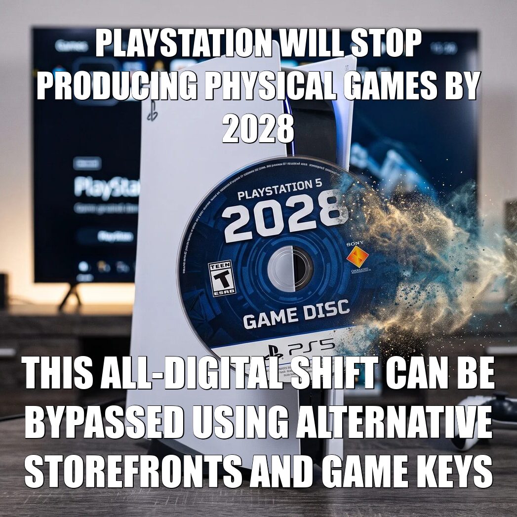 PlayStation Will Stop Producing Physical Games by 2028