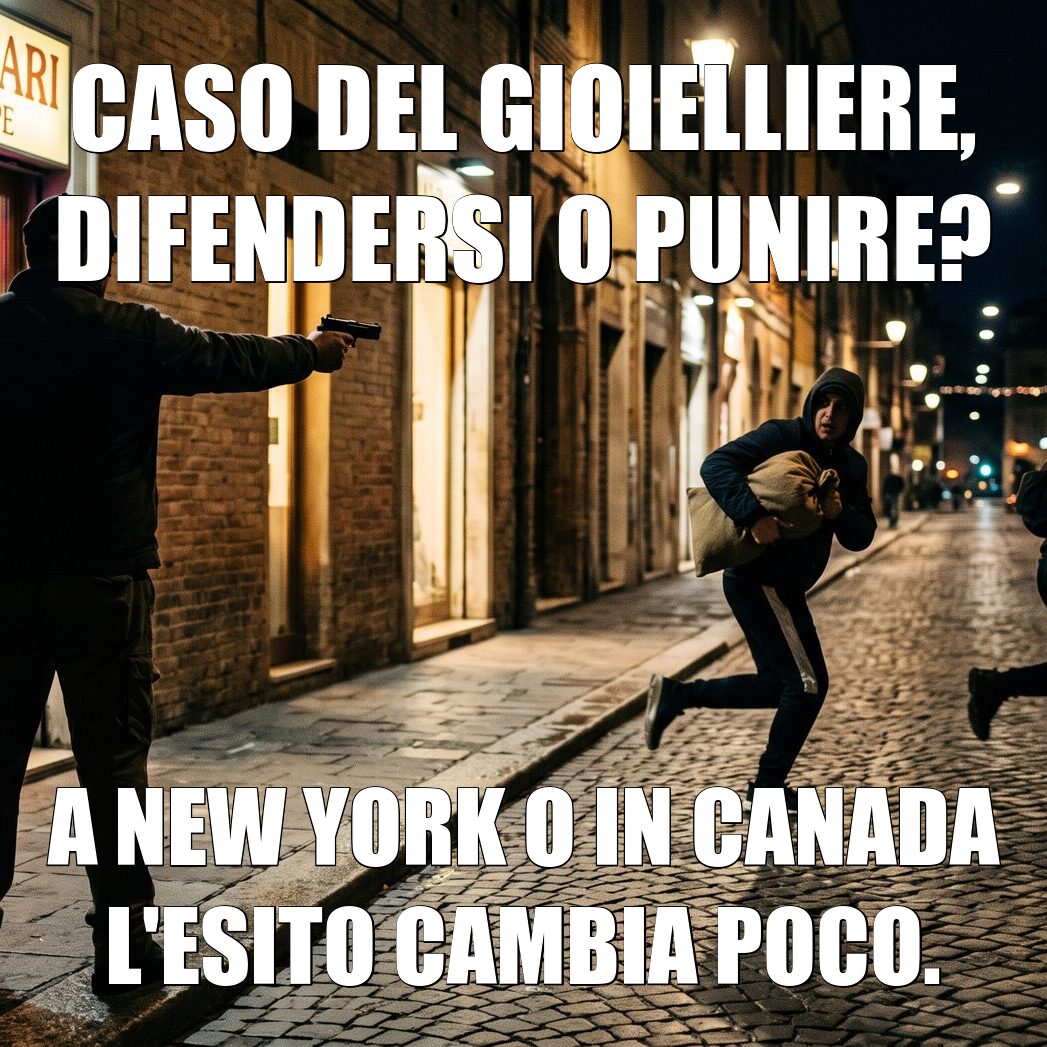 Caso del gioielliere, difendersi o punire?