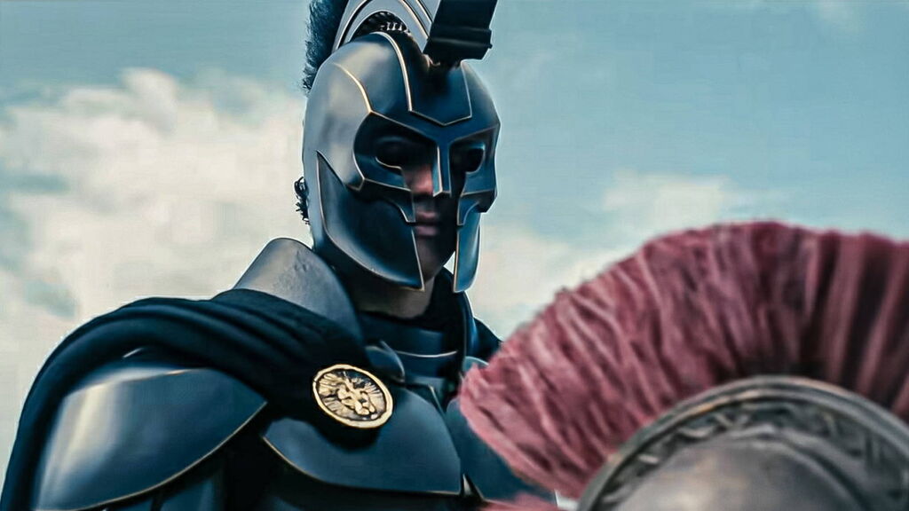 Space-age, imposing armor