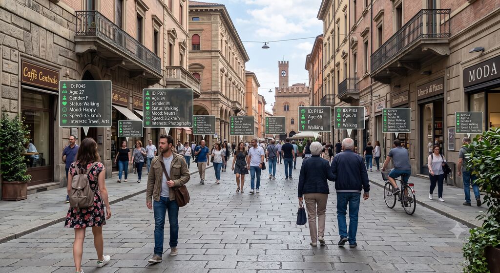 Ogni passante ridotto alla sua scheda di metadati